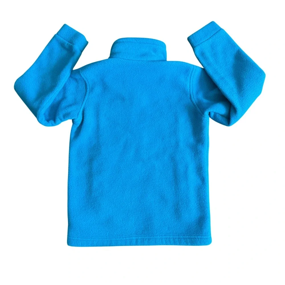 Columbia Fleece boys Full Zip Jacket  Size S 8 bright Blue Outdoor utility layer